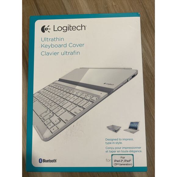 Logitech Ultrathin Keyboard Cover For iPad 2 or iPad (3rd Generation) Bluetooth - Picture 1 of 8